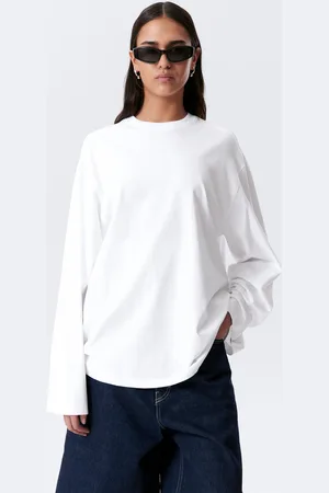 Weekday Oversized-T-Shirt mit langen Ärmeln