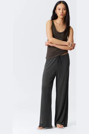 Weekday Weiche, weit geschnittene Hose mit Kordelzug