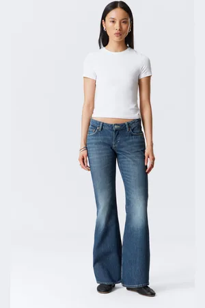 Weekday Nova Low Waist Slim Bootcut Leg Jeans