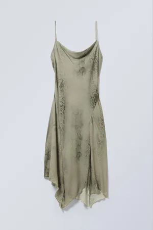 Weekday Drapiertes asymmetrisches Trägerkleid