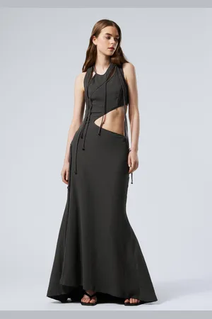 Weekday Geflochtenes Maxikleid mit Cut-outs