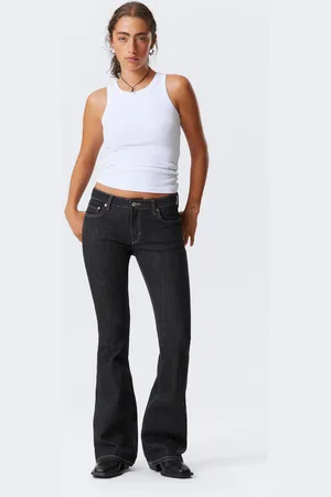 Weekday Flame Low Waist Slim Flared Leg Jeans