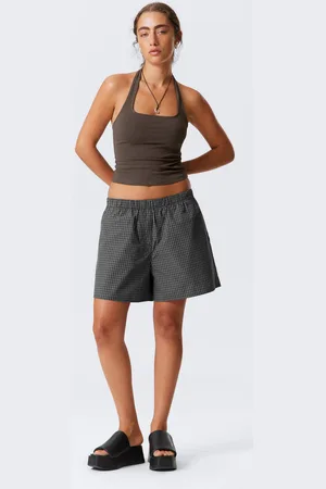 Weekday Baumwollshorts mit niedrigem Bund