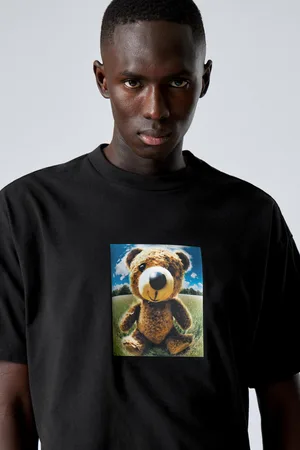 Weekday Bedrucktes kastiges T-Shirt