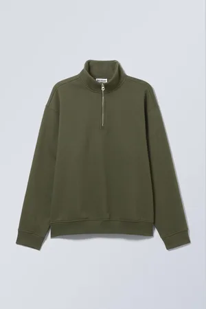 Weekday Lockerer, schwerer Pullover mit Teilreißverschluss