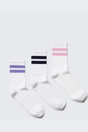 Weekday Gestreifte Sportsocken 3er-Pack