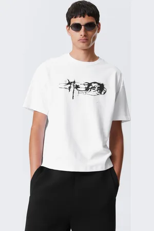 Weekday Bedrucktes kastiges T-Shirt