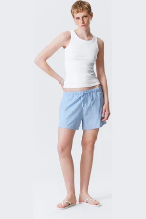 Weekday Weite Pull-on-Shorts in Washed-Optik