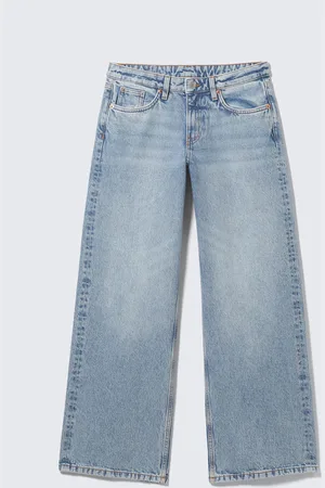 Weekday Imoo - Hüftjeans mit weitem, lockerem Bein
