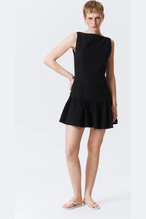 Weekday Ärmelloses Twill-Minikleid
