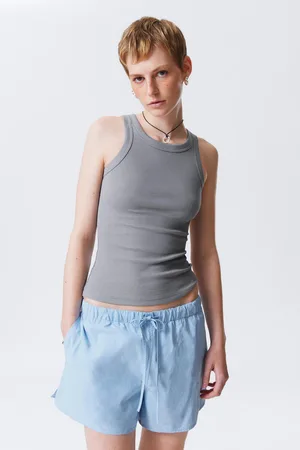 Weekday Tailliertes geripptes Tanktop