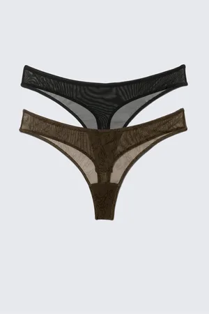 Weekday Mila - Mesh-Tangas im 2er-Pack