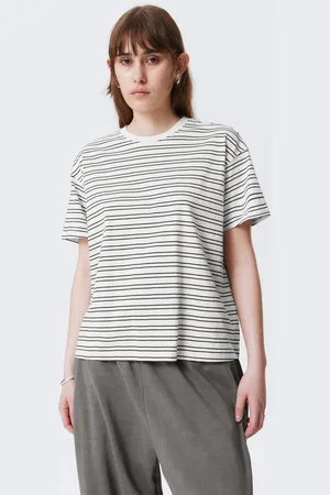 Weekday Relaxtes Boxy-T-Shirt aus Baumwolle