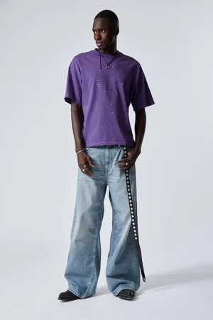 Weekday Bedrucktes kastiges T-Shirt