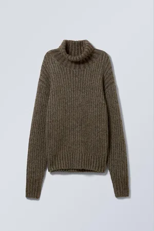 Weekday Locker gestrickter Rollkragenpullover