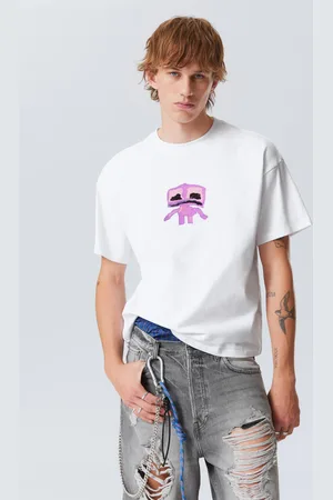 Weekday Bedrucktes kastiges T-Shirt