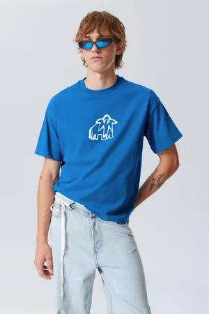 Weekday Bedrucktes kastiges T-Shirt