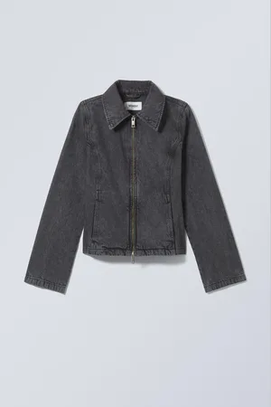 Weekday Twill-Jacke im Used-Look