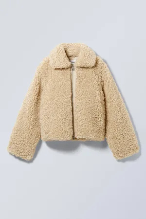 Weekday Yara - Oversized-Jacke aus Kunstpelz