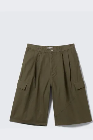 Weekday Lockere Utility-Shorts aus Baumwoll-Twill