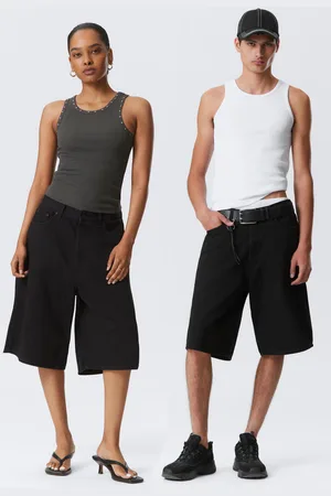 Weekday Lockere Baggy-Jeansshorts Astro