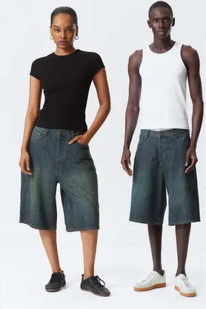 Weekday Lockere Baggy-Jeansshorts Astro