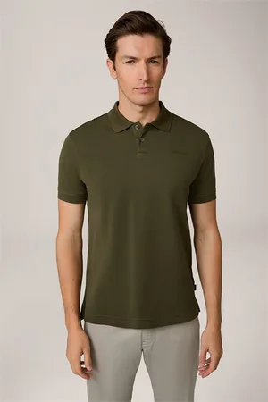 Windsor Baumwoll-Polo Paolos in Oliv