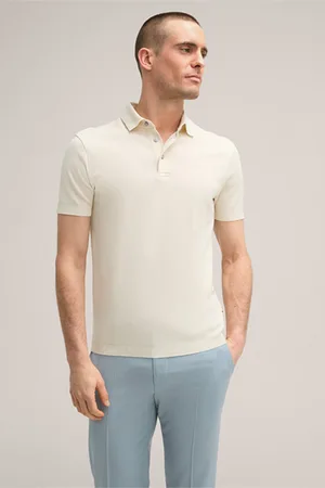 Windsor Baumwoll-Polo-Shirt Floro in Creme