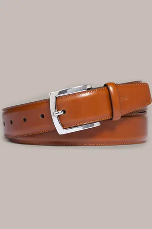 Windsor Ledergürtel in Cognac