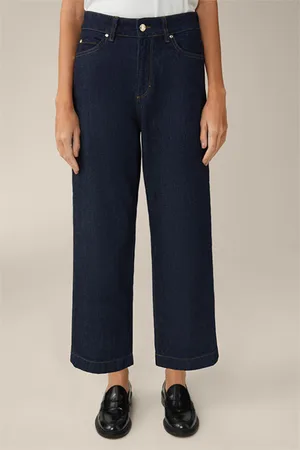 Windsor Jeans-Culotte in Dark Blue washed