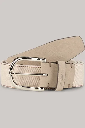 Windsor Leder-Canvasgürtel in