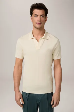 Windsor Baumwoll-Polo-Shirt Frido in Ecru