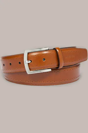 Windsor Ledergürtel in Cognac