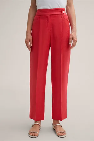 Windsor Leinenstretch-Bundfaltenhose in