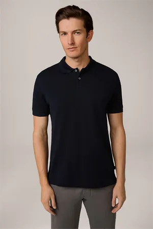 Windsor Baumwoll-Polo Paolos in Navy