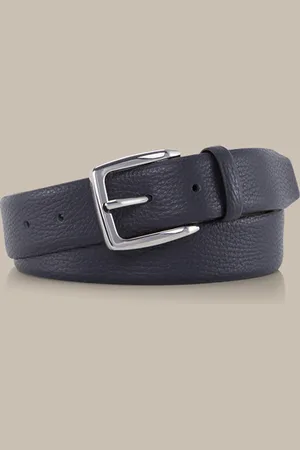Windsor Ledergürtel in Navy