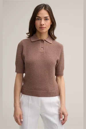 Windsor Baumwollmix-Poloshirt mit Struktur in
