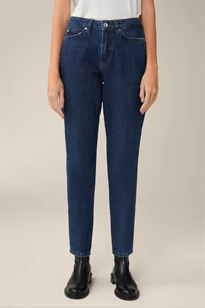 Windsor Mom-Jeans in Blue washed