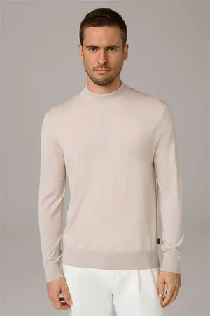 Windsor Woll-Stehkragen-Pullover Nando mit Seide und Cashmere in