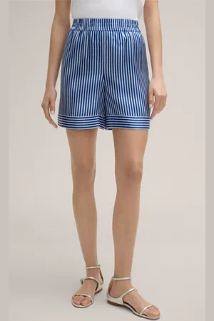 Windsor Seiden-Shorts in -Ecru gestreift