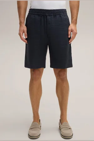 Windsor Leinenmix-Short Scurtino in Navy